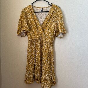 Yellow Floral Dress